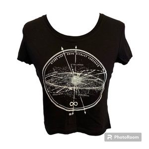 Space Stars Crop Top Shirt